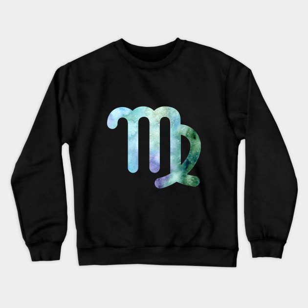 Virgo symbol Crewneck Sweatshirt by Elena Ehrenberg